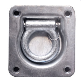 Caliber D-Ring Anchor Zinc 2 Piece Tie Down Kit Universal 13520 Silver