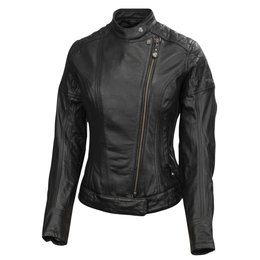 RSD Womens Riot Leather Riding Jacket Black