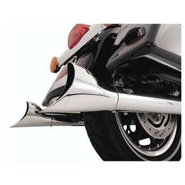 Vance & Hines End Cap Exhaust Fishtail II Chrome For Harley Metallic