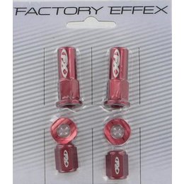 Red Factory Effex Valve Cap Rim Lock Kit