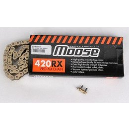 Nickel Inner Plates/gold Outer Plates Moose Racing Chain 420 Rxp Pro-mx 100 Links Gold