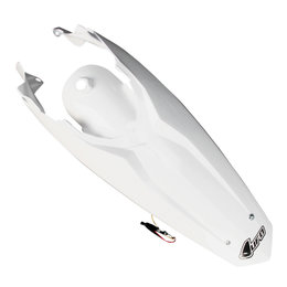 UFO Plastics Enduro Rear Fender With LED Light For KTM White KT04027-041 White