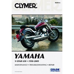 Clymer Repair Manual For Yamaha XVS650/650A V-Star 98-09