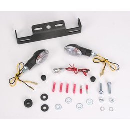 Black Mount/clear Lens Targa Tail Kit With Signals Black For Yamaha Yzf R6 01-02