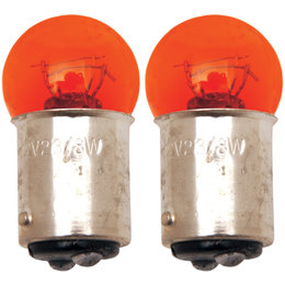 Drag Specialties Dual Function 23/8W 12V Globe Bulbs Pair Amber 2060-0026