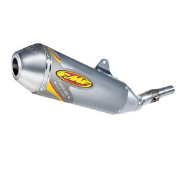 Stainless Steel Midpipe/champagne Anodized Aluminum Muffler/stainless Steel Endcap Fmf Powercore 4 Slip-on Exhaust With Spark Arrestor For Yamaha Raptor 125 11-13