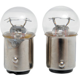 Drag Specialties Dual Function 8/23W 12V Globe Bulbs Pair Clear 2060-0202