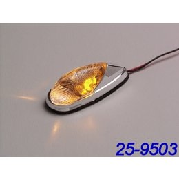 K&S Technologies Marker Lights Mini LED Flush Mount Chrome/Amber