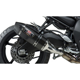 Stainless Steel Mid Pipe/carbon Fiber Muffler/carbon Fiber End Cap Yoshimura R-77d Slip-on Muffler With Dual Outlet Ss Cf Cf For Yamaha Fz8 2011-13