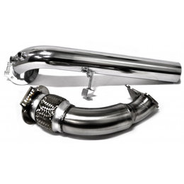 Bikeman Big Mo 3 Inch Snow Exhaust System With Racing Straight Pipe 22-118-SS Silver