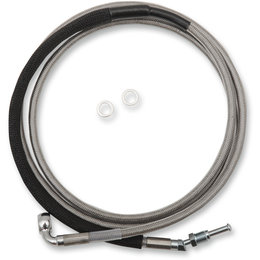 Drag Specialties Hydraulic Clutch Line +4 Inch For Harley Natural 0661-0025 Unpainted
