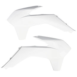 UFO Plastics Radiator Covers Shrouds Pair For KTM White KT04052-041 White