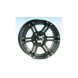 ITP SS212 Alloy Wheel Black 12x7 4/110 5+2 For Honda Kawasaki SUZ