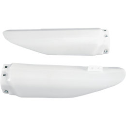 UFO Plastics Fork Guards 2002-2018 Suzuki RM85 White SU03907-280 White