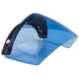 AFX Anti-Scratch 3-Snap Flip Up Faceshield For Open Face/Half Helmet Transparent