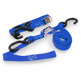 Bikemaster Tiedowns With Integrated Soft Hooks Blue