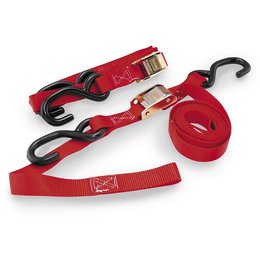Bikemaster Tiedowns With Integrated Soft Hooks Red