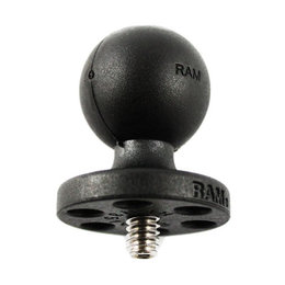 RAM Mount Base For Camera/Camcorder 1 Inch Ball 1/4-20 Stud Black Universal