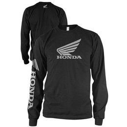 Black Honda Wing Long Sleeve T-shirt