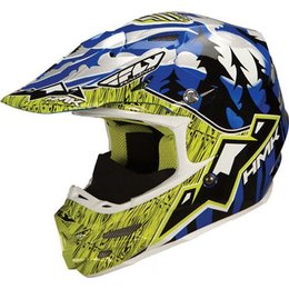 Blue, Lime Hmk F2 Carbon Pro Snow Helmet Blue Lime