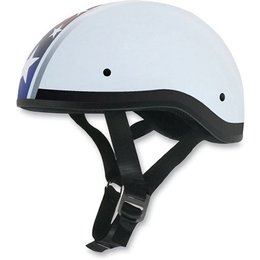 Pearl White Afx Mens Fx-200 Fx200 Slick Star Naked Half Helmet