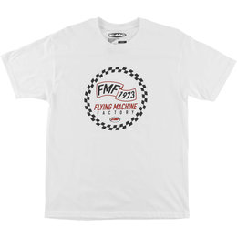 FMF Mens Flat Track Cotton T-Shirt White