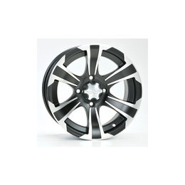 ITP SS312 Alloy Wheel Black 12x7 4/110 5+2 For Honda Kawasaki SUZ