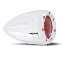 Arlen Ness Deep Cut OEM Turn Signal W/ Fire Ring LED Amber Lens Chrome For H-D