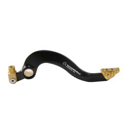 Hammerhead Forged Brake Pedal Black Gold For Suz RM-Z250 2004-2006 12-0451-21-55