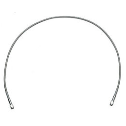 Stainless Drag Specialties Brake Line 12 Inch Steel Clear Coated Universal