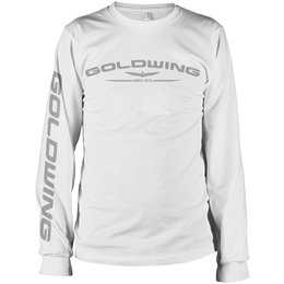 White Honda Mens Goldwing Long Sleeve T-shirt 2013