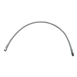 Stainless Drag Specialties Brake Line 10 Inch Steel Clear Coated Universal