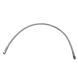 Stainless Drag Specialties Brake Line 14 Inch Steel Clear Coated Universal