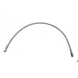Stainless Drag Specialties Brake Line 16 Inch Steel Clear Coated Universal