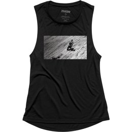 Thor Womens Induction Drop Armhole Tank Top Black
