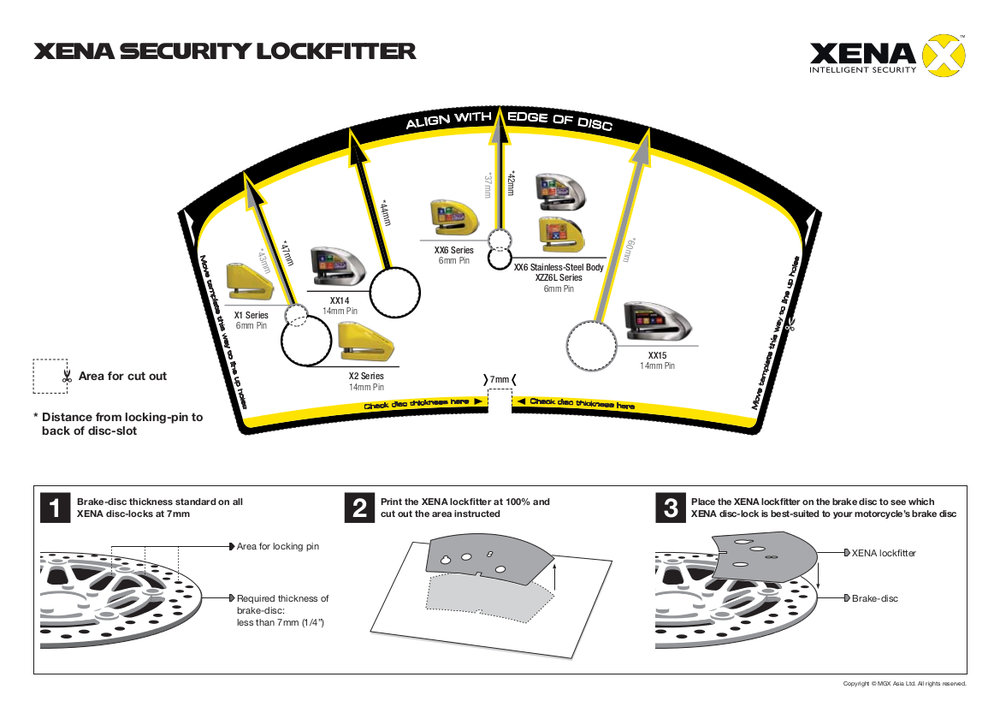 Rang Laan Plenaire sessie $84.95 Xena Security XX6 Disc-Lock With Alarm With 6mm #948079