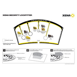 Xena Security XX6 Disc-Lock With Alarm With 6mm Pin Yellow Yellow