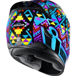 Icon Womens Airmada Georacer Full Face Helmet Multicolored