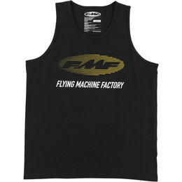 FMF Mens Stacked Cotton Tank Top Black