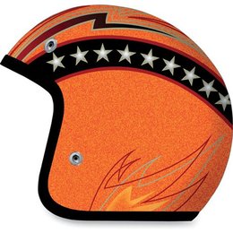 Orange Afx Mens Fx-76 Fx76 Line Open Face Helmet