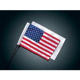 Red/white/blue Kuryakyn Antenna Mount Flags 6 X 8 Inches Red White Blue Universal
