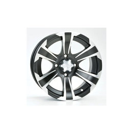 ITP SS312 Front Wheel 14x6 4/110 4+2 Black/Alu For Can Am Hon For Kaw Suz Yam