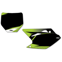 Black Factory Effex Graphic #plate Background For Kawasaki Kx 09-10