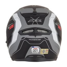 AFX FX-105 FX105 Thunderchief Full Face Helmet Grey