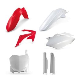 Acerbis Full Plastic Kit For Honda CRF250 CRF450R 2009-2010 Red White 2198000438 Red