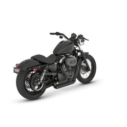 Vance & Hines Exhaust Shortshots Stagger Black For Harley XL