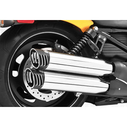 Freedom Performance Racing Slip-On Exhaust Chrome/Black For Harley Night Rod