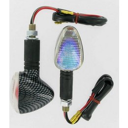 K&S Technologies Marker Lights Compact Flexible Dual Filament Carbon/Rainbow