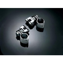 Chrome Kuryakyn Peg Mounts With Magnum Quick Clamps-1-1 4 Inch Universal