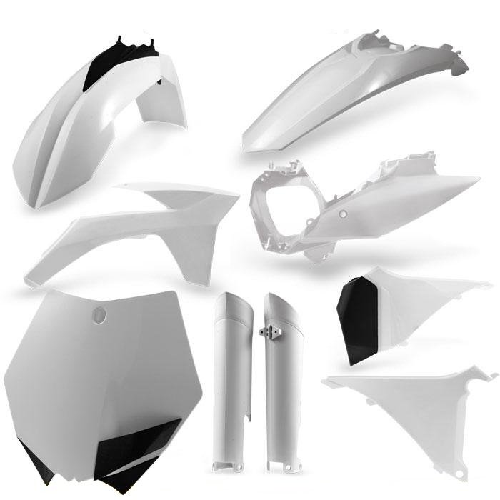 ACERBIS Kit Plastica Moto KTM 2007 Bianco: Carenaggio Completo Originale